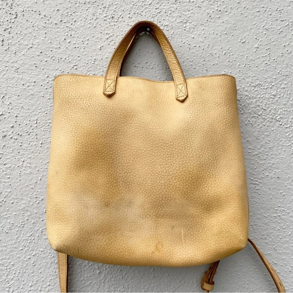 Madewell Suede mini Transport Tote mustard yellow - Picture 8 of 8